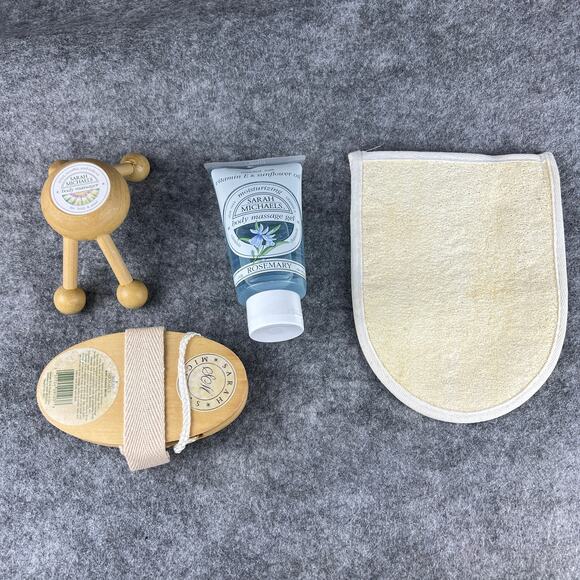 Vintage Sarah Michaels Rosemary Body‎ Wash Sponge Massage Ensemble Gift Set - Picture 3 of 6